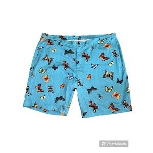Paisley and Gray Mens Bahama Butterfly Twill Shorts W40